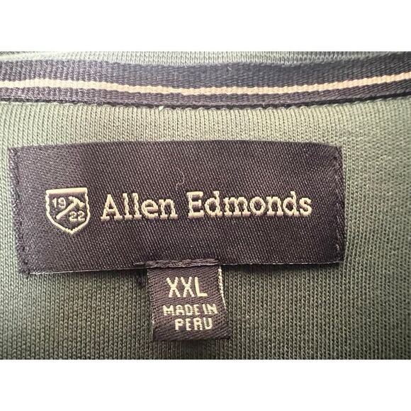 ALLEN EDMONDS QUARTER ZIP SWEATER HUNTER GREEN SIZE XXL - Picture 4 of 4